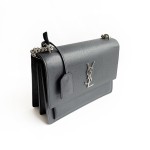 Saint Laurent Monogram Kate Chain Bag in Grained Leather